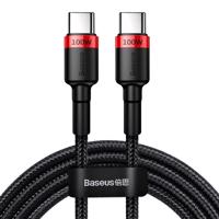 Kabel USB-C na USB-C Baseus Cafule, QC 3.0, PD 2.0, 100W, 5A, 2m (červený/černý) 022465