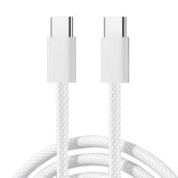 Kabel USB-C na USB-C Joyroom S-A45, 60W, opletený, 1m (bílý) 057956