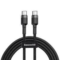 Kabel USB-C na USB-C PD Baseus Cafule PD 2.0, QC 3.0, 60W, 2m (černý/šedý) 021158