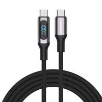 Kabel USB-C na USB-C Rocoren Digital, PD, 1 m (šedý)