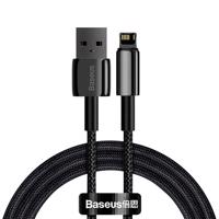 Kabel USB-Lightning Baseus Tungsten Gold, 2,4 A, 1 m (černý) 025645