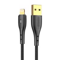 Kabel USB-Lightning Vipfan Nano Gold X07, 3A, 1,2 m (černý) 036893