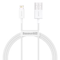 Kabel USB na Lightning Baseus Superior Series, 2,4 A, 1 m (bílý) 026221