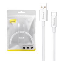 Kabel USB na USB-C Baseus Superior 100W 1m (bílý) 049296