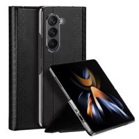 Kožené pouzdro s klopou a peněženkou pro Samsung Galaxy Z Fold5 5G Dux Ducis Bril - černé 6934913026700