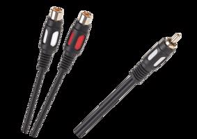 Lechpol Kabel 1RCA-2 zásuvky RCA 25 cm