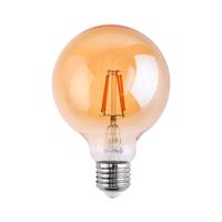 LED žárovka Dekorační Koule LED E27 G125 4W = 40W 470lm 2000K Teplá bílá 360° Filament LUMILED Globe Amber