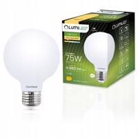 LED žárovka E27 G95 8W = 75W 3000K Teplá bílá Globe Mléčná Filament LUMILED