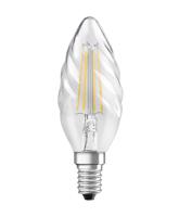 LED žárovka LED E14 BW35 3,4W = 40W 470lm 4000K Neutrální bílá 300° CRI90 Filament OSRAM SUPERSTAR+ Stmívatelná OSRSTAK2120