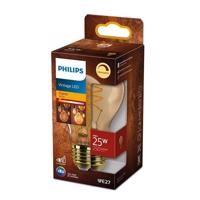 LED žárovka LED E27 A60 4W = 25W 250lm 1800K Teplá bílá Filament Bursztynowa PHILIPS Stmívatelná PHIVING0010