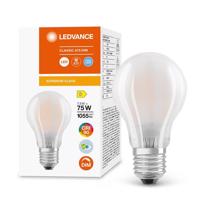 LED žárovka LED E27 A60 7,5W = 75W 1055lm 4000K Neutrální bílá 300° CRI90 Filament Mléčná Stmívatelná LEDVANCE Superior