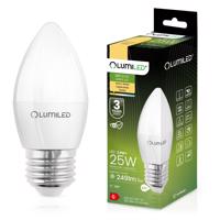 LED žárovka LED E27 B35 2,5W = 25W 249lm 3000K Teplá bílá 180° LUMILED