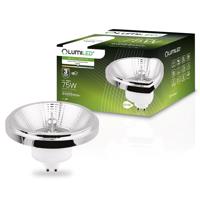 LED žárovka LED ES111 GU10 10W = 75W 1055lm 4000K Neutrální bílá 38° Stříbrná LUMILED