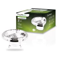 LED žárovka LED G53 AR111 10W = 75W 1055lm 4000K Neutrální bílá 24° 12V AC/DC Stříbrná LUMILED