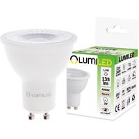 LED žárovka LED GU10 1,5W = 15W 135lm 4000K Neutrální bílá 36° LUMILED