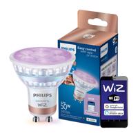 LED žárovka LED GU10 4,7W = 50W 2200-6500K + RGB 36° SMART WiFi Philips WiZ PHWIZ0801