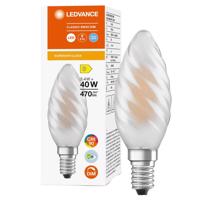 LED žárovka svíčka E14 BW40 3,4W = 40W 470lm 4000K Neutrální bílá 300° CRI90 Filament Stmívatelná LEDVANCE Superior