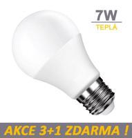 LED21 LED žárovka 7W 600lm E27 Teplá bílá, 3+1 ZDARMA