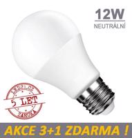 LED21 LED žárovka E27 12W 18xSMD2835 1155lm CCD  Neutrální bílá, 3+1 Zdarma