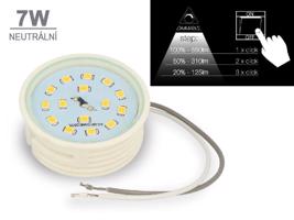 Ledin LED žárovka 7W SMD2835 550lm NEUTRÁLNÍ BÍLÁ, krokově STMÍVATELNÁ