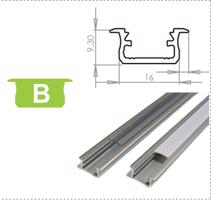 LEDLabs Hliníkový profil LUMINES B zápustný 1m pro LED pásky, hliník LMB11