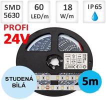 LEDLabs LED pásek 18W/m PRO 3Y 24V 60 LED/m 5630 SMD  IP65 studená bílá WI-3Y24V18CWHS