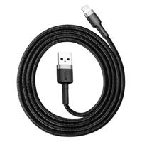 Lightning USB kabel Baseus Cafule 1,5A 2m (šedý/černý) 018159