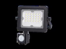 LUMAX LED Floodlight GALAXI 20W 1800lm 840 65 black sensor LFL220S