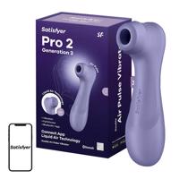 Masážní přístroj na klitoris Satisfyer Pro 2 Generation 3 s aplikací (fialový)