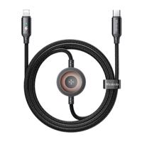 Mcdodo CA-5680 Kabel 2 v 1 z USB-C na Lightning + nabíječka Apple Watch, 36 W, 1,5 m