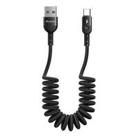 Mcdodo Omega USB na USB-C pružinový kabel CA-6420 1,8 m (černý)