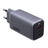 Nabíječka Aukey PA-B6U, 1xUSB-A, 2xUSB-C, 67W (šedá)