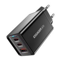 Nabíječka, Essager, ECTAC-KSB01-Z, GaN, 2xUSB-C, USB-A, 67W (černá) 066687