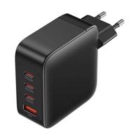 Nabíječka, Vention, FEIB0-EU, 3xUSB-C, USB- A, 140W/140W/30W/18W, GaN (černá)