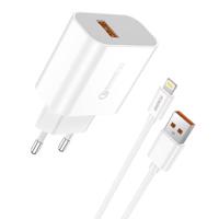 Napájecí nabíječka 1x USB QC 3.0 Foneng EU46 + kabel USB Lightning 045516