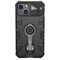 Nillkin CamShield Armor Pro Magnetické pouzdro iPhone 14 Plus MagSafe obrněné pouzdro stojánek kroužek černá 6902048248830