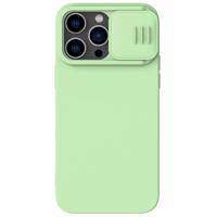 Nillkin CamShield Silky Silicone Case Pouzdro na iPhone 14 Pro s krytem fotoaparátu zelené 6902048249271