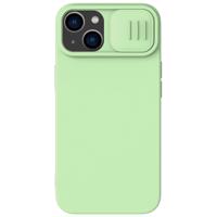 Nillkin CamShield Silky Silicone Case Pouzdro na iPhone 14 s krytem fotoaparátu zelené 6902048249233