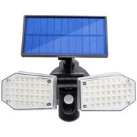 NNLED Reflektor solární 78x LED 15W 450lm Studená bílá čidlo pohybu IP65 LVTSOL0170