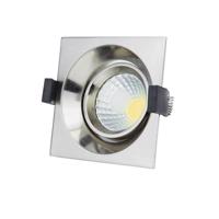 Optonica LED COB Stropní svítidlo čtvercové Inox Build-In 3224