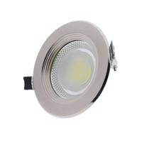 Optonica LED COB Stropní svítidlo kruhové Inox 3172