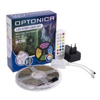 Optonica LED pásek 12V 8W/m RGB + Music control  5050, 60 LED/m, IP54, sada 5m, voděodolný ST4330