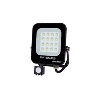 Optonica LED SMD reflektor s PIR čidlem Černá Body IP65 30W Neutrální bílá FL5778