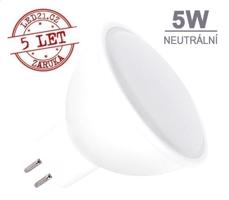 Optonica LED žárovka 5W GU5.3 12V DC 320lm Neutrální bílá