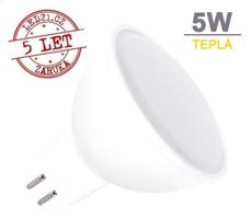 Optonica LED žárovka 5W GU5.3  12V DC 320lm Teplá bílá