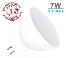 Optonica LED žárovka 7W GU5.3 500lm 12V DC Studená bílá