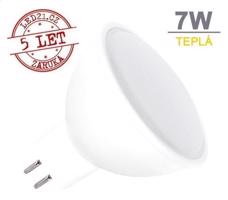 Optonica LED žárovka 7W GU5.3 500lm 12V DC Teplá bílá