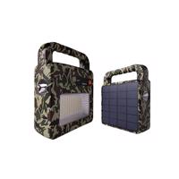 Optonica Přenosný solární reflektor s powerbankou a bluetooth reproduktorem Camouflage 3.5 W CCT 3000K-6000K SKU224