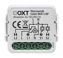 OXT mini roletový ovladač úhlu žaluzie WiFi+RF modul TUYA