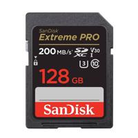 Paměťová karta SANDISK EXTREME PRO SDXC 128GB 200/90 MB/s UHS-I U3 (SDSDXXD-128G-GN4IN)